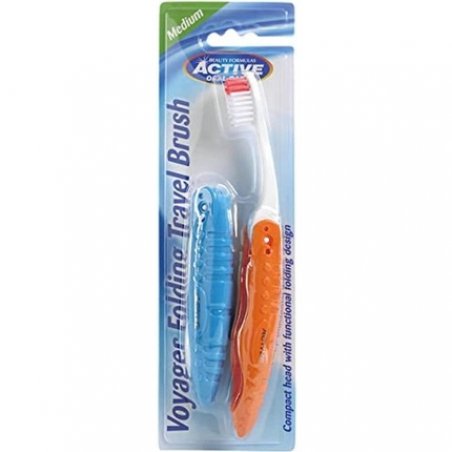 Beauty Formulas Active Oral Care Voyager Folding Travel Toothbrush 2-Pieces - Assorted