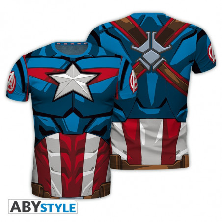MARVEL - T-Shirt COSPLAY - Captain America (S)