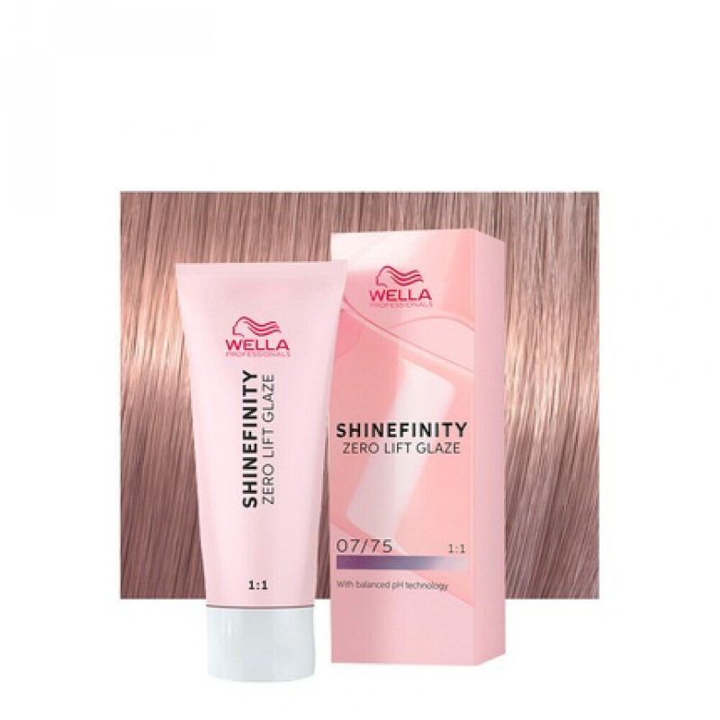 Wella Shinefinity Raspberry Latte 07/75 Medium Sand Blonde Mahogany Hair Color 60ml
