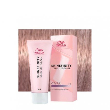 Wella Shinefinity Raspberry Latte 07/75 Medium Sand Blonde Mahogany Hair Color 60ml