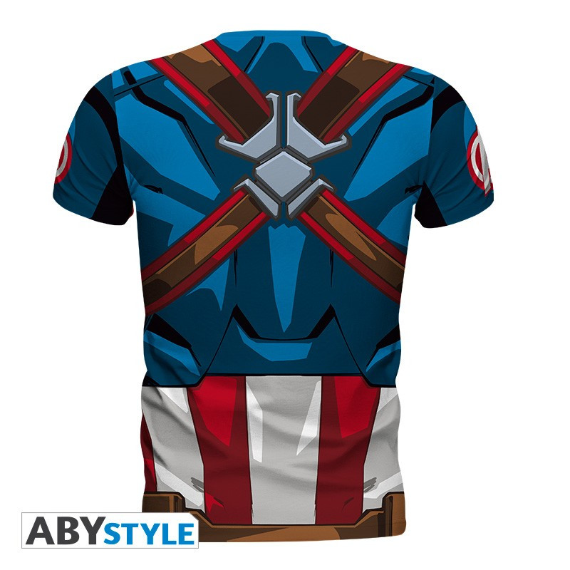 MARVEL - T-Shirt COSPLAY - Captain America (S)