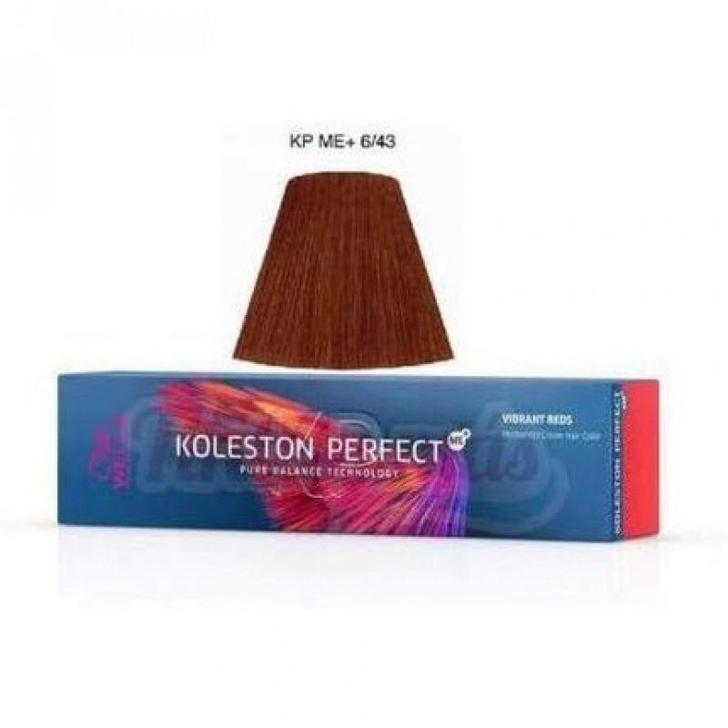 Wella Koleston Perfect Me Hair Color Vibrant Reds 6/43 Blond dark golden copper 60ml