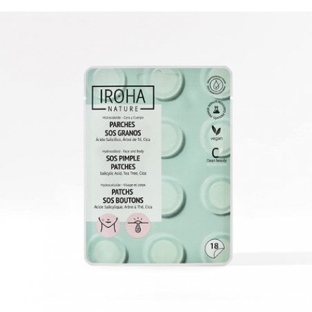 Iroha Nature SOS Grain Patches with Salicylic Acid, Tea Tree and Centella Asiatica