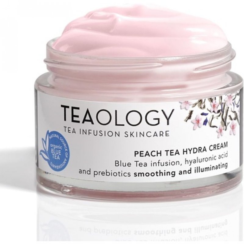 Teaology Peach Tea Hydra Cream 50ml Moisturizing Care Day and Night Cream Natural Cosmetics Vegan
