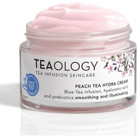 Teaology Peach Tea Hydra Cream 50ml Moisturizing Care Day and Night Cream Natural Cosmetics Vegan