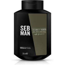 Seb Man The Multitasker 3-in-1 Hair Beard and Body Wash 250ml