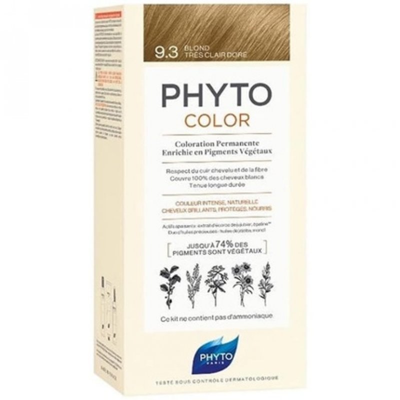Phyto PhytoColor Permanent Hair Dye 9.3 Very Light Golden Blonde