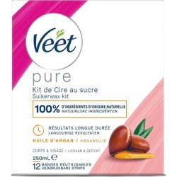 Veet Minima Pure Hot Wax Sugar and Argan Oil 250ml