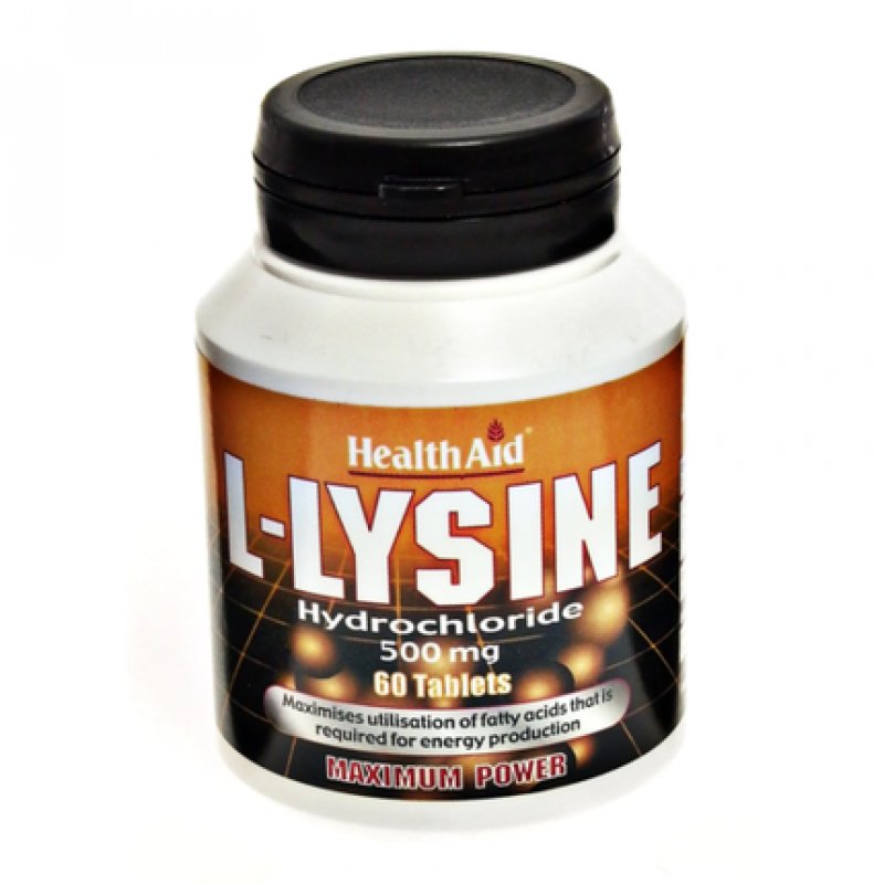 Health Aid L-Lysine Hydrochloride 500mg