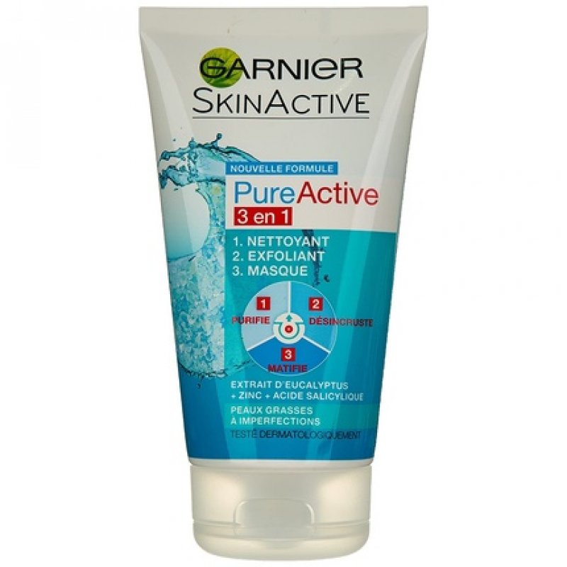 Garnier Pure Active Face Cleanser 3 in 1 Peeling Mask