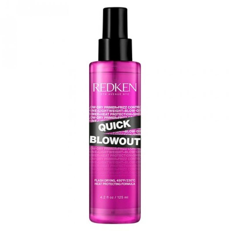 Redken Quick Blowout Heat Protection Spray Blow Dry Primer 4.2 Fl Oz