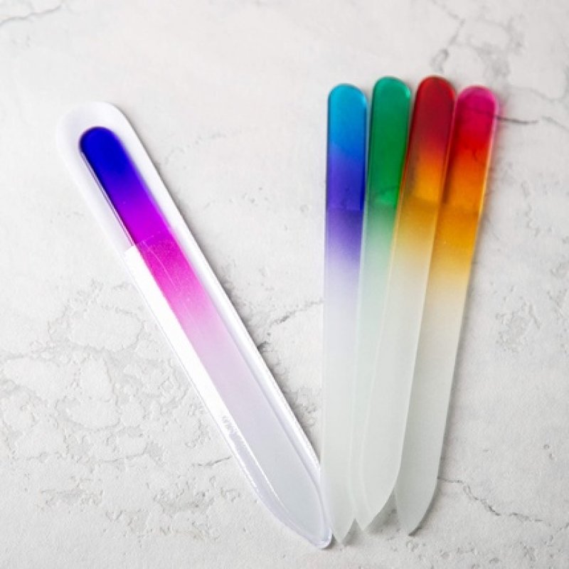 T4B MIMO Glass Nail File with Rainbow Pattern