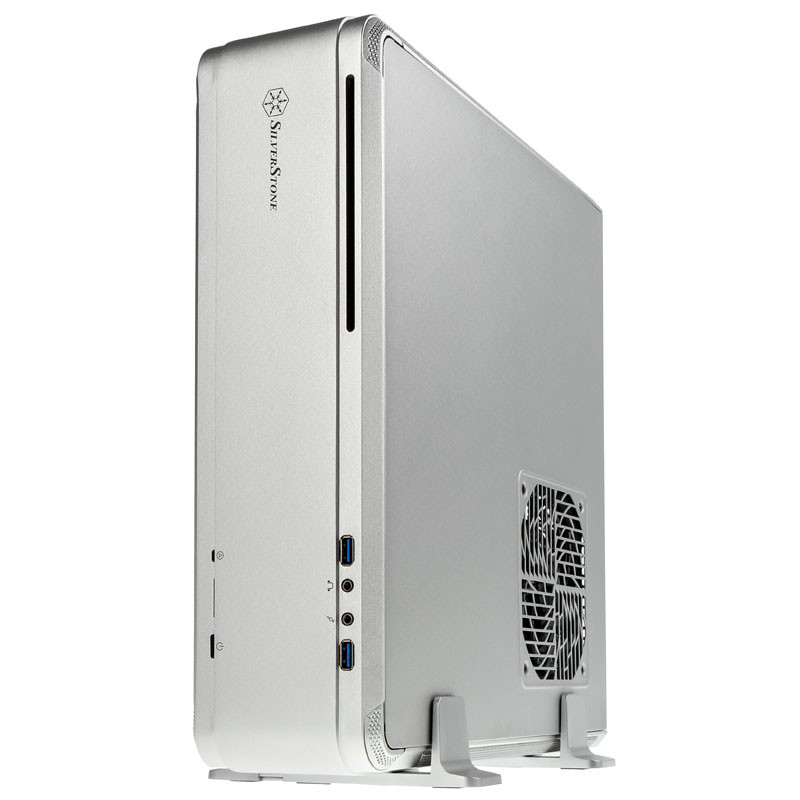 Silverstone SST-FTZ01S Fortress Mini-ITX Gehäuse - silber