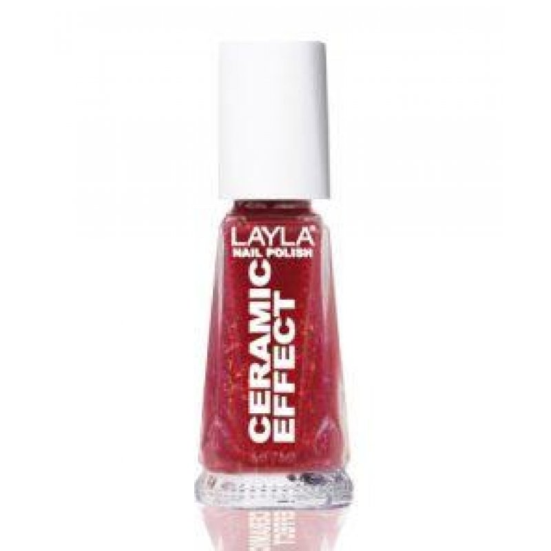 Layla Cosmetics Ceramic Effect nail polish 10 ml Red