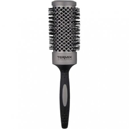 Termix Evolution Basic Hairbrush for Normal Hair with Ionized Bristles Black Gray 43mm