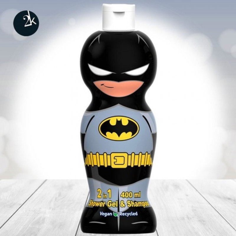 DC Batman 1D Shower Gel and Shampoo 400ml by Airval Vegan