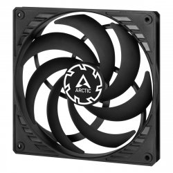 Arctic P14 14cm Pressure Optimised Slim PWM PST Fan w/ integrated Y-cable, Black, Fluid Dynamic, 150-1800 RPM