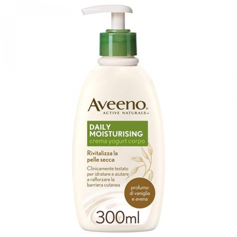 Aveeno Daily Moisturising Body Cream with Yogurt Vanilla and Oat Scent 300ml
