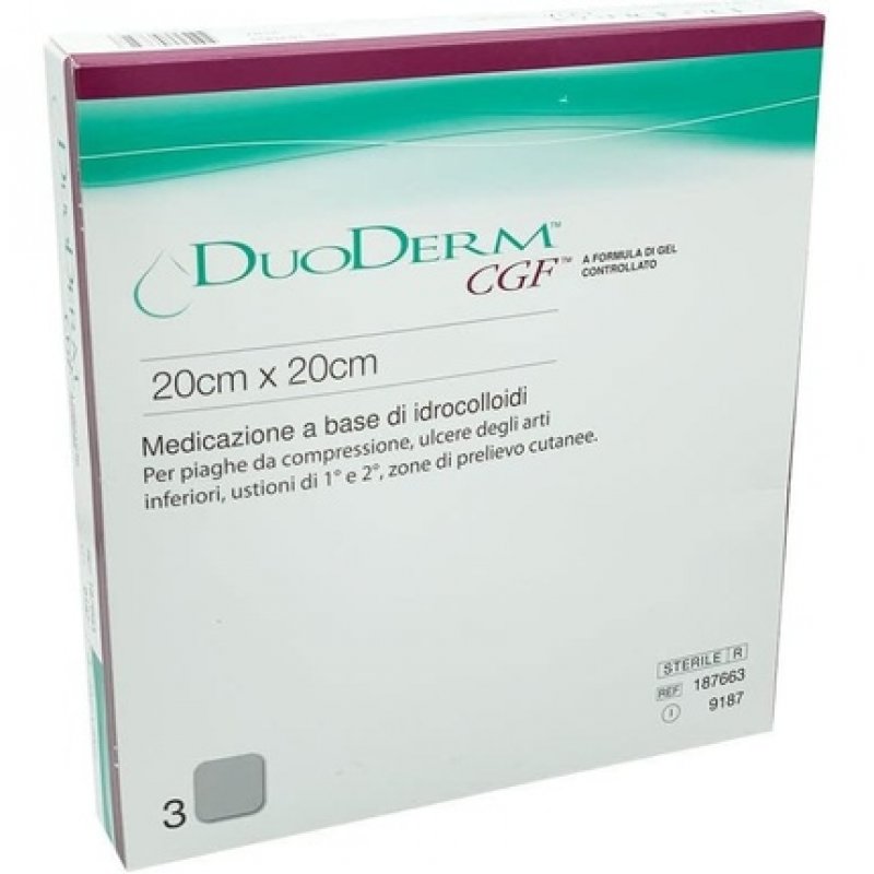 Duoderm Cgf 20x20 3pz 9187