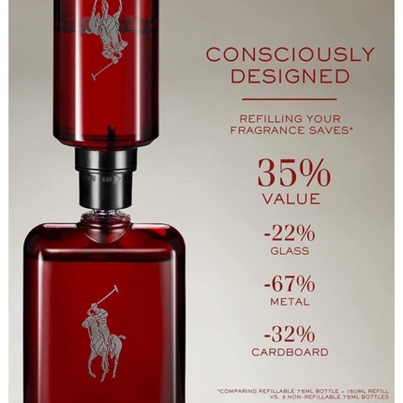 Ralph Lauren Polo Red Men's Cologne Ambery & Woody Intense Fragrance 5.10 Fl Oz