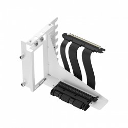 Fractal Design Flex 2 Vertical GPU Bracket with 195mm PCIe 4.0 Riser Cable, White/Black