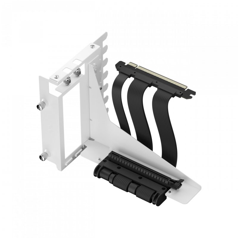Fractal Design Flex 2 Vertical GPU Bracket with 195mm PCIe 4.0 Riser Cable, White/Black