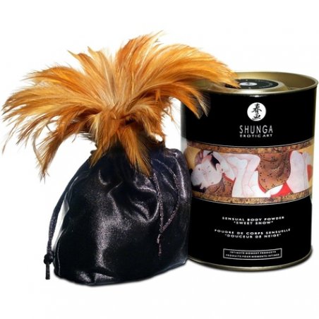 SHUNGA Edible Body Powder Massage Powder Raspberry 228g