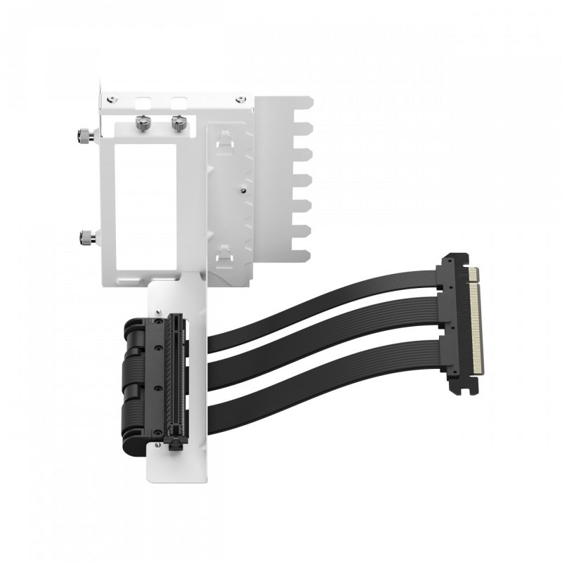 Fractal Design Flex 2 Vertical GPU Bracket with 195mm PCIe 4.0 Riser Cable, White/Black
