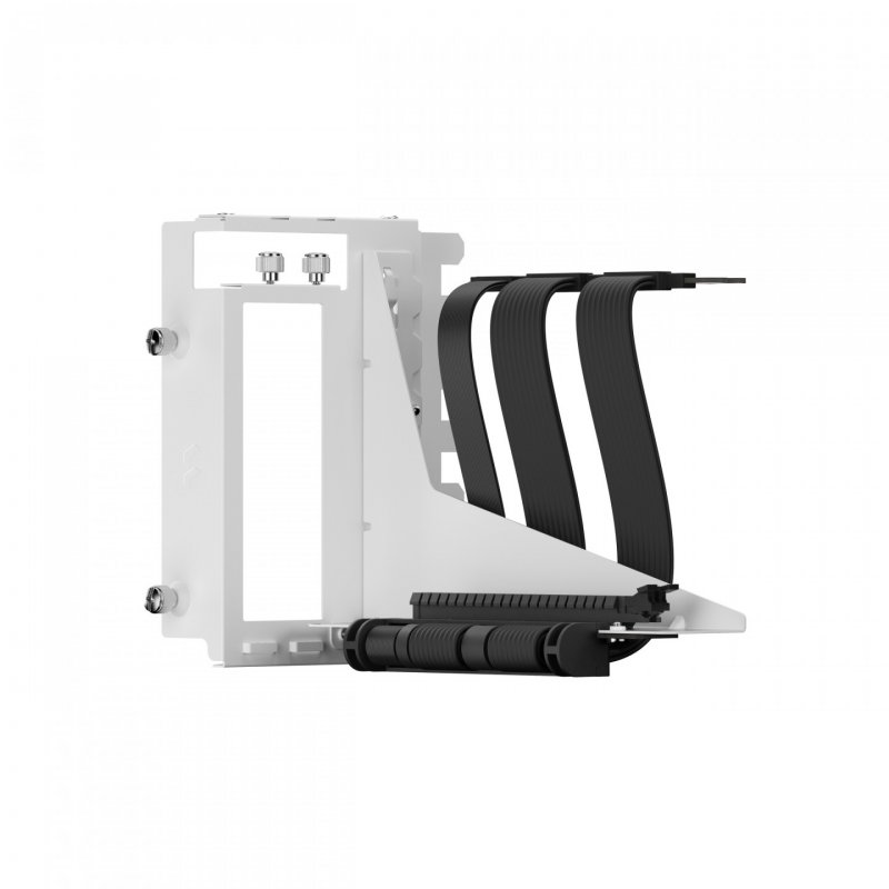 Fractal Design Flex 2 Vertical GPU Bracket with 195mm PCIe 4.0 Riser Cable, White/Black