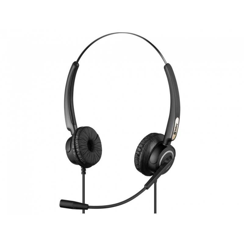 Sandberg (126-13) Office Pro Headset with Boom Mic, USB, 30mm Drivers, In-Line Controls, 5 Year Warranty