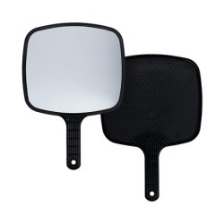 T4B LUSSONI Professional Handle Mirror Ergonomic Lightweight and Practical Portable Easy to Use Hairdressing Accessory