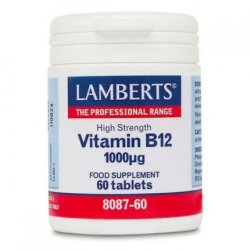 Lamberts B12 High Strength Vitamin B12 Energy and Immune Health 60 Vegan Tablets