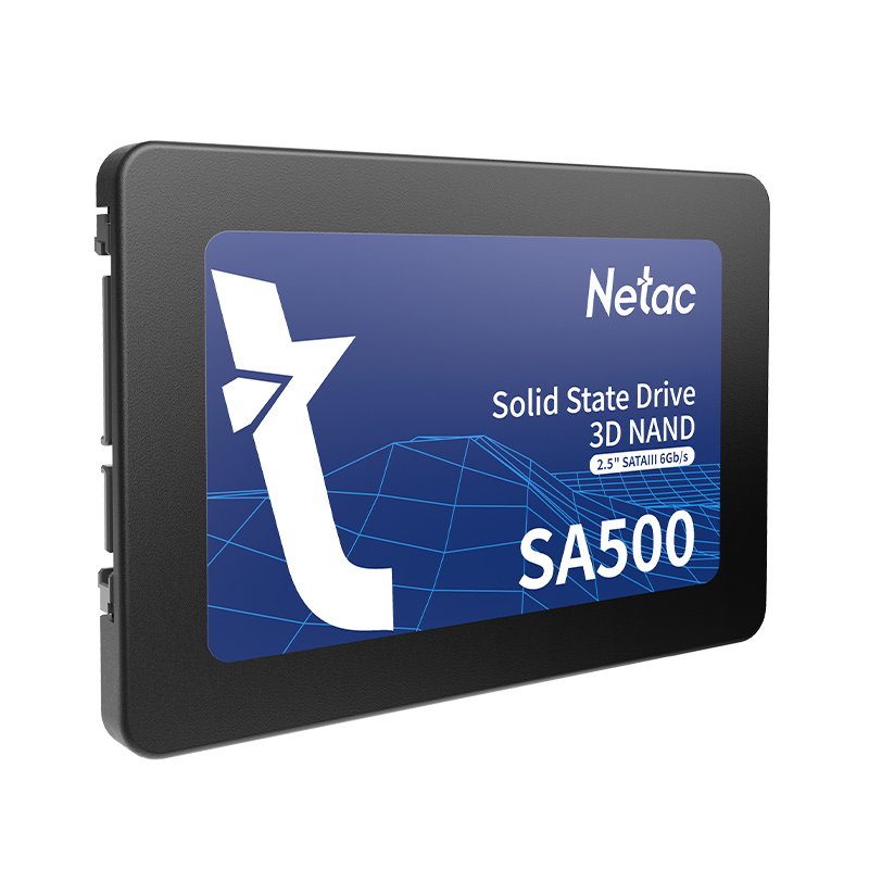 Netac 128GB SA500 SSD, 2.5", SATA3, 3D NAND, R/W 500/400 MB/s, 7mm