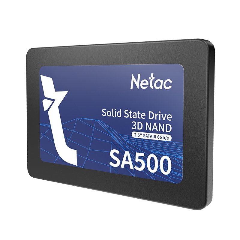 Netac 128GB SA500 SSD, 2.5", SATA3, 3D NAND, R/W 500/400 MB/s, 7mm