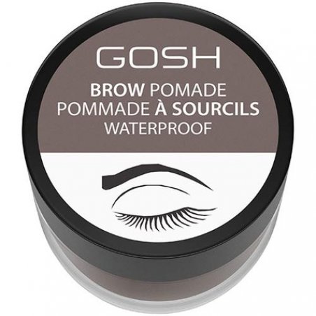 Gosh Brow Waterproof Pomade in Grey Brown Shade 002