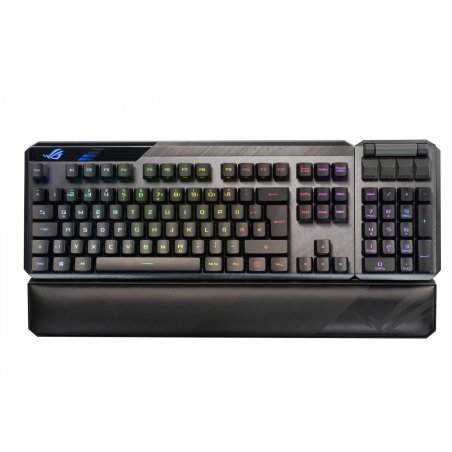 Asus ROG CLAYMORE II RGB Mechanical Gaming Keyboard w/ PBT Keycaps, Wired/Wireless, RX Red Mechanical Switches, Fully