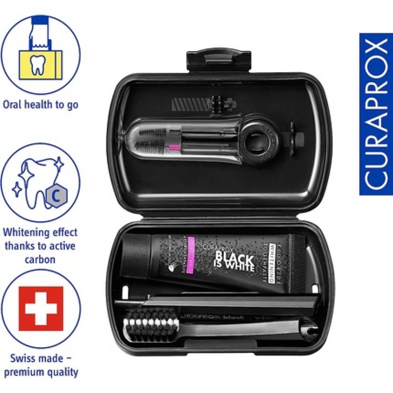 Curaprox Black is White Travel Set