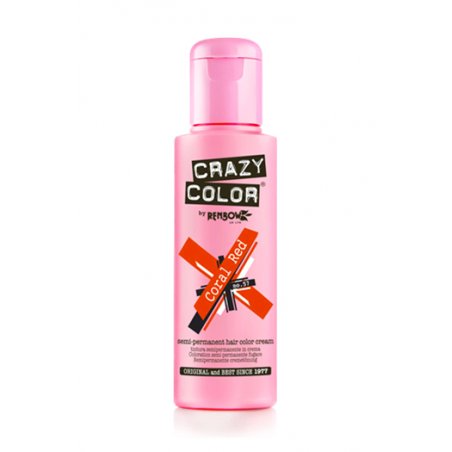 Crazy Colour Coral Red Hair Dye 100ml