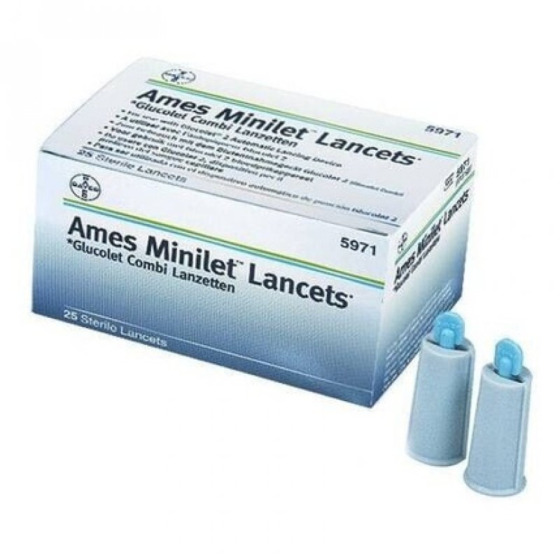 Bayer Microlet Lancet Device Colored 25 Pieces