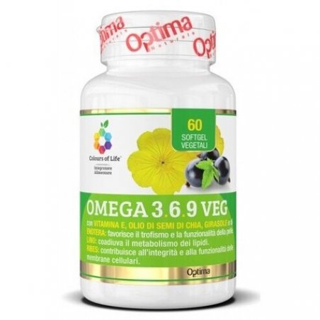 Omega 3.6.9 VEG Colors Of Life Optima Naturals 60 SoftGel