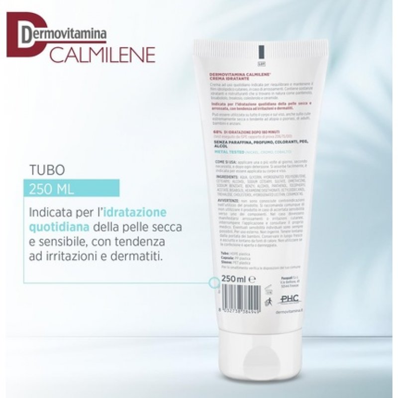 Dermovitamina Calmilene Cream for Dry Skin 250ml