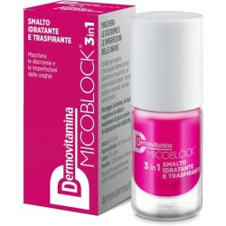 Dermovitamina Micoblock 3 in 1 Moisturizing and Breathable Nail Polish Fuchsia Color 5ml
