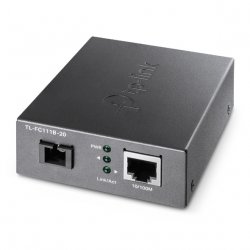 TP-LINK (TL-FC111B-20) 10/100 Mbps WDM Media Converter, up to 20km, 802.3u 10/100Base-TX, 100Base-FX, Single-Mode,