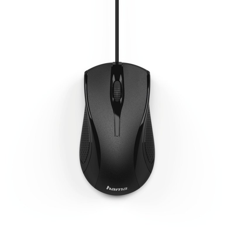 Hama MC-200 Wired Optical Mouse, 1000 DPI, USB, 3 Buttons, Black