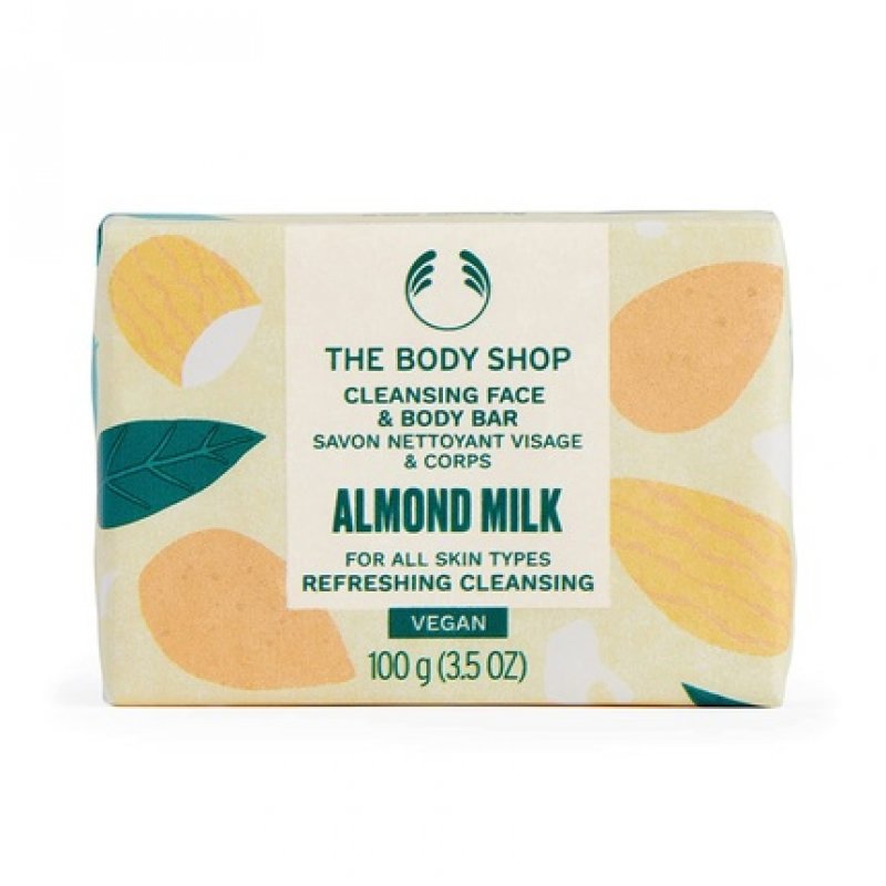 The Body Shop Almond Milk Cleansing Face & Body Bar 100g
