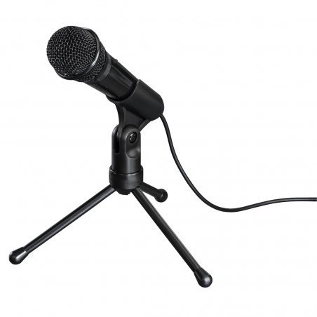 Hama MIC-P35 Allround Microphone for PC and Notebooks, 3.5mm Jack, Tripod