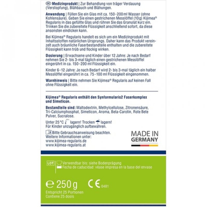 Kijimea® Regularis - For Constipation, Carrier Digestion & Bloating - Gentle