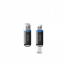 ADATA 32GB USB 2.0 Memory Pen, C906, Compact, Black & Blue