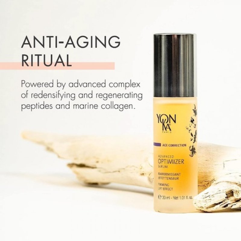Yon-Ka Advanced Optimizer Serum 30ml Anti-Aging Face Serum Gel with Marine Collagen and Hyaluronic Acid Clinically