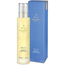 Aromatherapy Associates Relax Body Oil 100ml with Vetiver, Chamomile, and Ylang Ylang Essential Oils